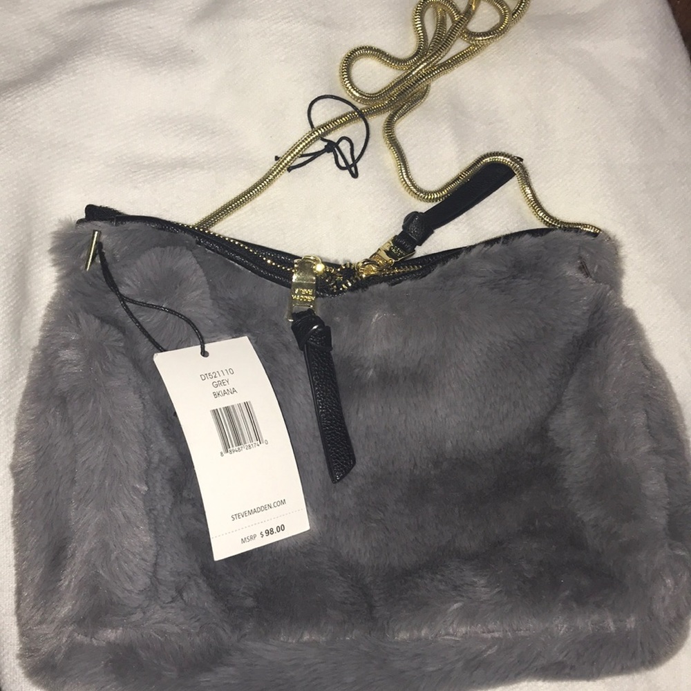 Steve Madden Fur Cross Body